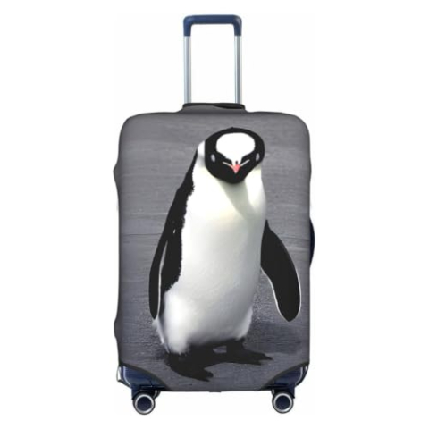 Tamiger Leuke Pinguïn Print Universele Reizen Koffer Cover Bagage Protector Elastische Lichtgewicht Herbruikbare, Wit, XL, Tas Organizer