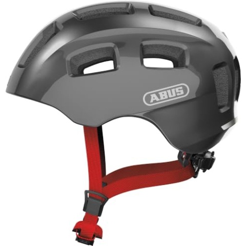 Abus Sparkling Titan S, Casco da Ragazzi, Unisex, Grigio (Grigio), S