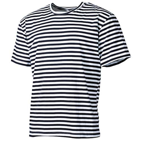 MFH Russisch marine t-shirt halve mouw (blauw-wit)