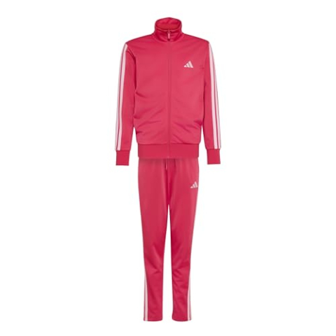 adidas uniseks-kind Essentials Climacool Stripes Track_Suit, power pink/clear pink, 11-12 Years