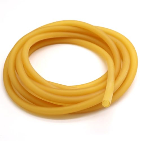 Siliconen rubberen buis Plastic pijp Luchtslang 2 mm tot 18 mm Geel Afvoer Elastisch 3 meter(Id 3mm X Od 5mm,3Meter)