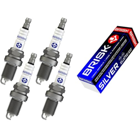 BRISK Silver DR15YS-9 1462 Spark plugs petrol fuel LPG CNG autogas, 4 stuks