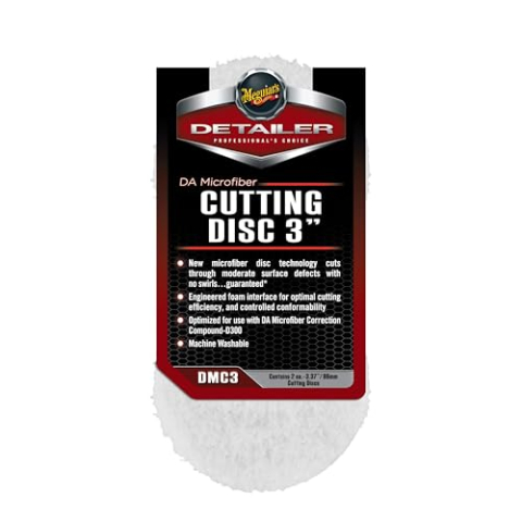 Meguiar's DMC3 Detailer DA Microfiber Snijschijf 3" (2 Pack), Wit
