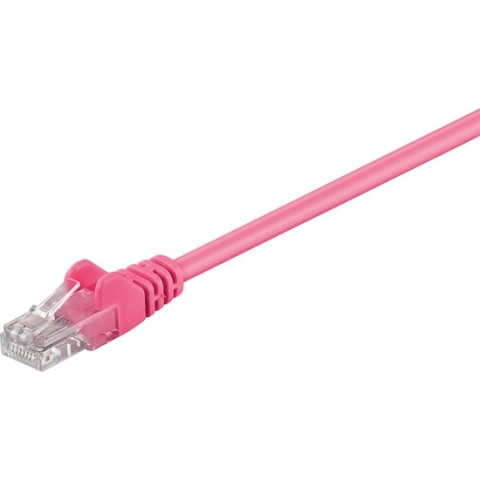 CAT5E Netwerkkabel - RJ45 - roze - 1 m