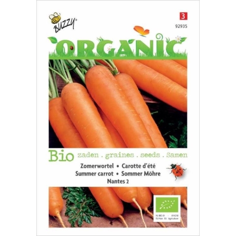 Buzzy® Organic Zomerwortelen Nantes 2 (BIO)