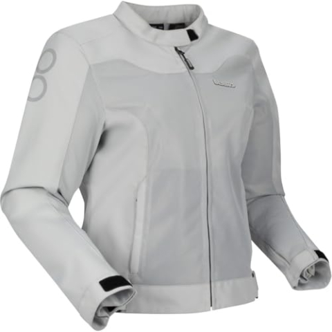 Bering Alias Mesh Dames Motorfiets Textiel Jas, hellgrau, 36