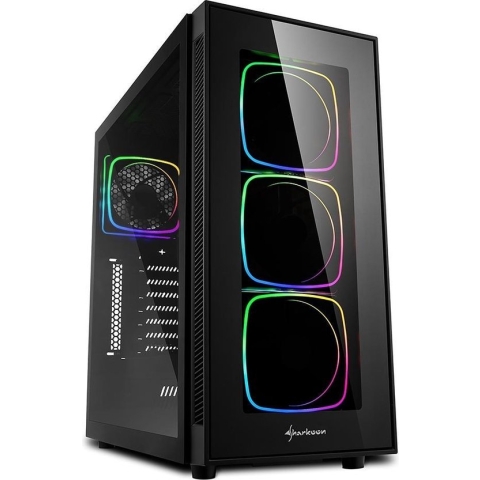 ATX Semi-tower Box Sharkoon 4044951028221 Black