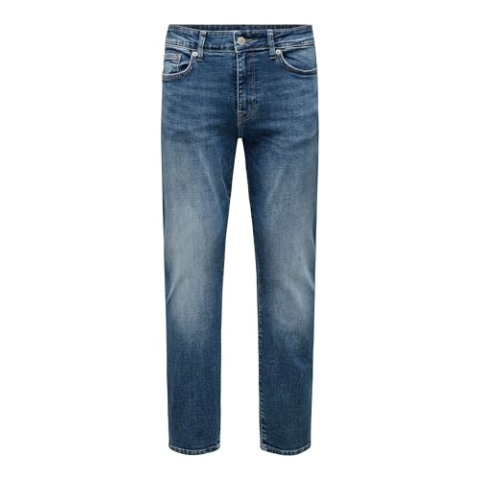 ONLY & SONS ONSWEFT REG. DMB Tint 2139 TAI DNM, Dark Medium Blue Denim, 33W / 32L