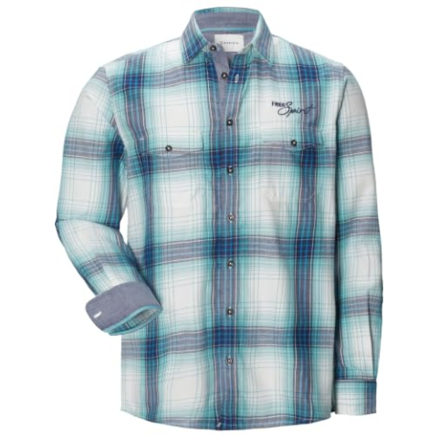BABISTA Heren flanellen overhemd Olvar, turquoise, XXL