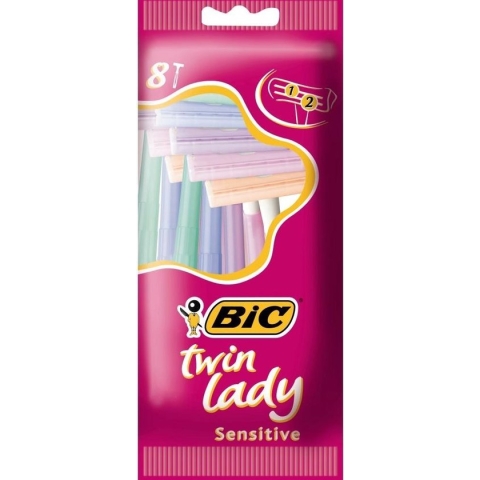 Bic Wegwerpscheermesjes Twin Lady - Sensitive - 8 Stuks