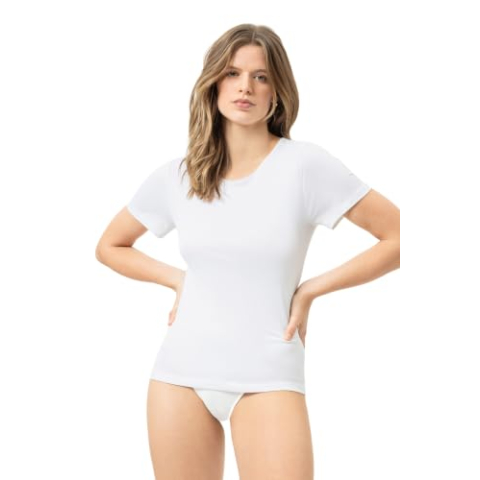 Mey Tagwäsche "Serie Emotion" Dames Shirts 1/2 mouw Wit L(42)