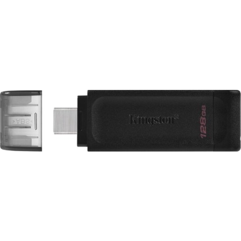 Kingston DataTraveler DT70 - 128 GB USB-C 3.2 stick - Zwart