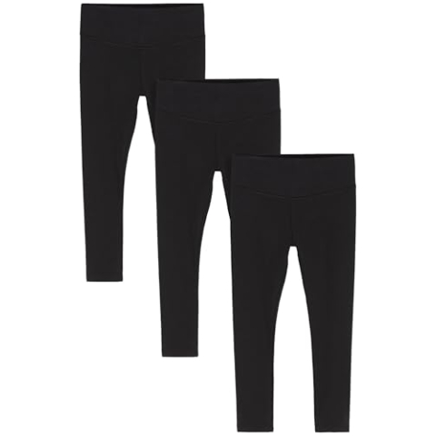 NEXT Meisje Set van 3 leggings met hoge taille Zwart 4_Antwoord