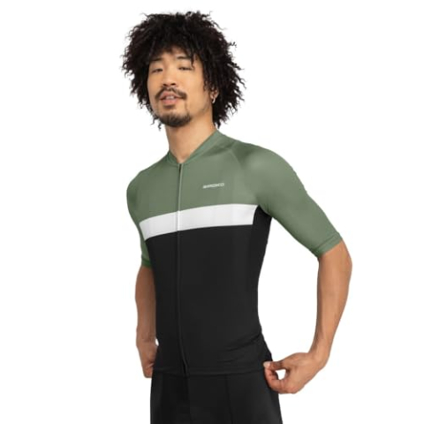 SIROKO - Zomer Wielershirt Siroko M3 Grand Master - M - Zwart/Olijfgroen