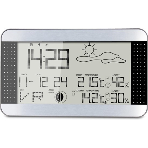 Alecto WS-1700 - Professioneel Weerstation met draadloze Buitensensor - 2-in-1