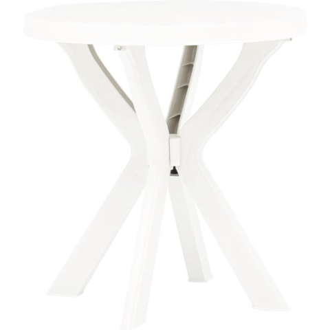 vidaXL-Bistrotafel-Ø70-cm-kunststof-wit