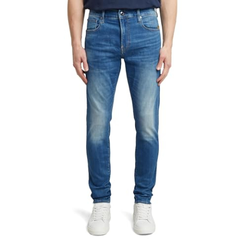 G-Star Raw Jeans heren Revend Skinny , Blauw , 33W / 32L