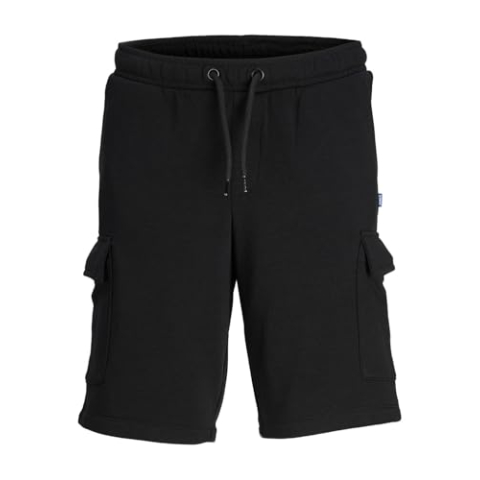 JACK & JONES Jpstbradley Sweat Cargo Shorts voor jongens GMS Jnr, Zwart, 152