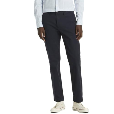 Dockers Heren Smart 360 Flex Chino Slim Casual broek, Dockers Navy,36W / 34L