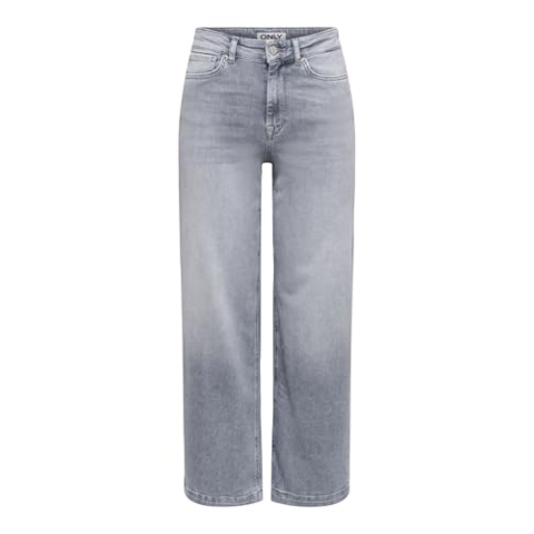 ONLY Onlmadison Blush Hw Cp Wd DNM Rea293Noos, Medium Grey Denim, M / 34L