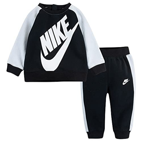 Nike Oversized Futura Crew Set voor kinderen Black 24 maanden