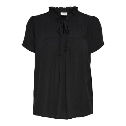 JdY Dames Jdylima Life S/S Top WVN Noos, zwart, 38