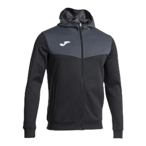 Joma - Heren sweatshirt - ritssluiting - capuchon - Campus Street, Zwart, S