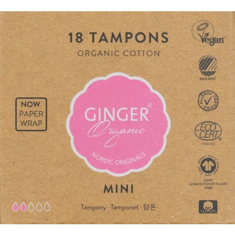 Ginger Organic Tampons Mini 18 stuks
