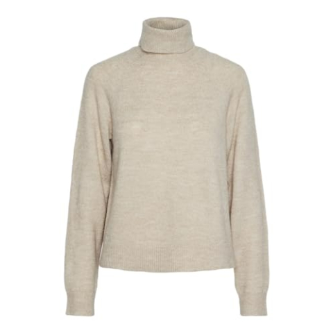 PIECES Vrouwelijke coltrui PCJULIANA, White Pepper, S