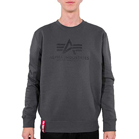 Alpha Industries Basic Sweatshirt voor heren Greyblack/Black