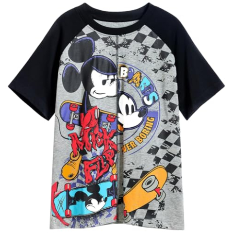 Desigual TS_Skate_M, 2042 Light Gray Vigore, 9/10, Zwart, 10 Jaar
