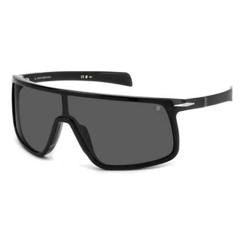 DAVID BECKHAM Heren DB 99/Vizier Zonnebril, Zwart, zwart, 99
