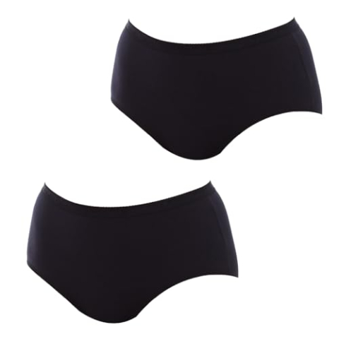 Playtex Dames Midi Korte Onderlaag Onderzijde, Zwart, XL