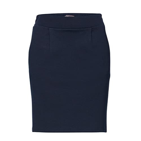 ICHI IHKATE SK Korte minirok voor dames, met stretch en elastische tailleband, Total Eclipse (14044), S