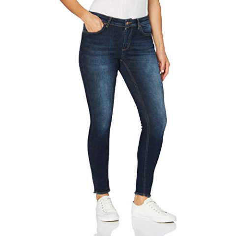 ONLY Carmakoma Dames Jeans, donkerblauw (dark blue denim), 48W / 34L