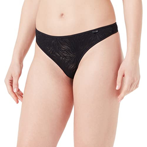 Calvin Klein Coördinaten string voor dames, Zwart, M