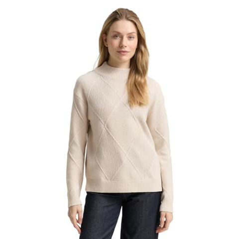 TOM TAILOR Damestrui, 29517 - Zandsteen Beige, 3XL