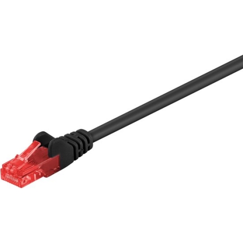 Wentronic CAT6 Netwerkkabel - RJ45 - Zwart - 2 m