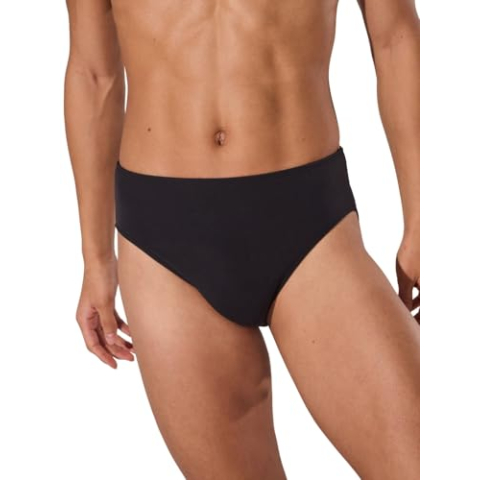 Capezio Men's Full-seat Dance Brief, Black, Medium