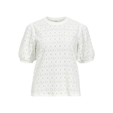 Objlaila S/S Re Top Noos, cloud dancer, M