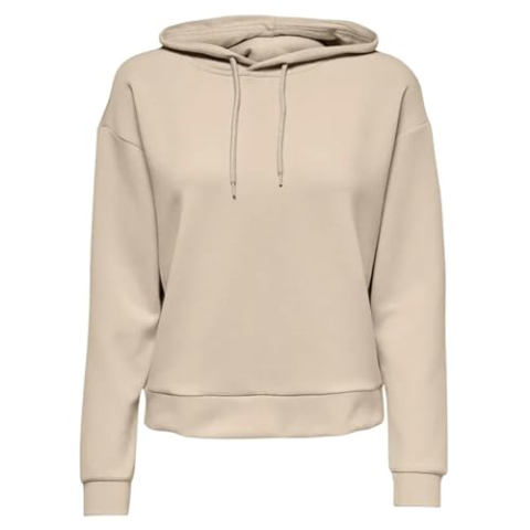 ONLY Dames Onplounge Hood Ls SWT Noos Hoodie, Pumice Stone, M
