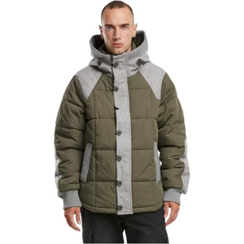 Brandit Garret Jacket Herenjas, olijf/grijs, XL