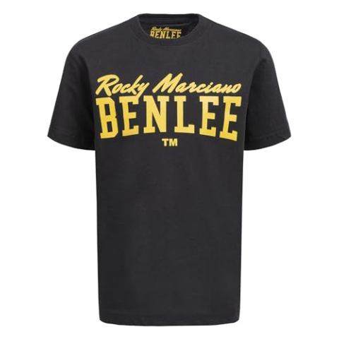 Benlee Logo Junior T-shirt voor jongens, zwart, 128 cm