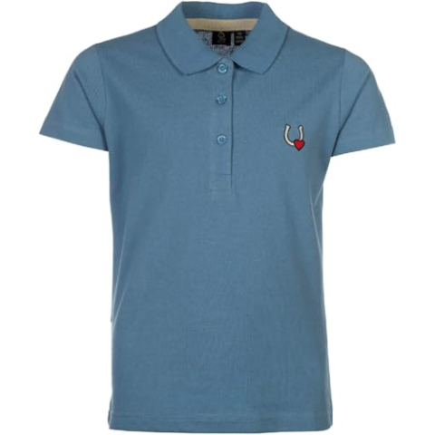 HKM Claire Poloshirt voor kinderen Rookblauw 134/140