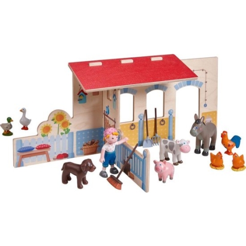 Haba Speelset Boerderij Little Friends Junior 35 Cm Polyvinyl