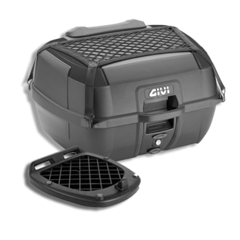 Givi B45B+ 45L Zwarte Cover met Monolock Plaat Universele Rugleuning