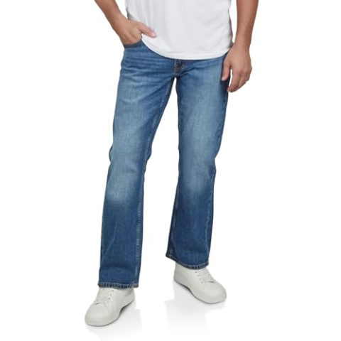 MUSTANG Heren Jeans Oregon - Bootcut - Blauw - Light Blue - Mid Blue - Dark Blue - Black
