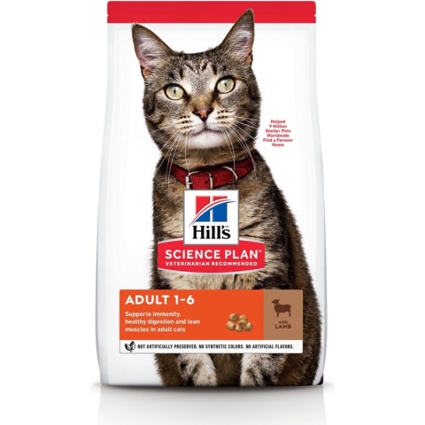 Hill's Feline Adult Lam - Kattenvoer - 7 kg
