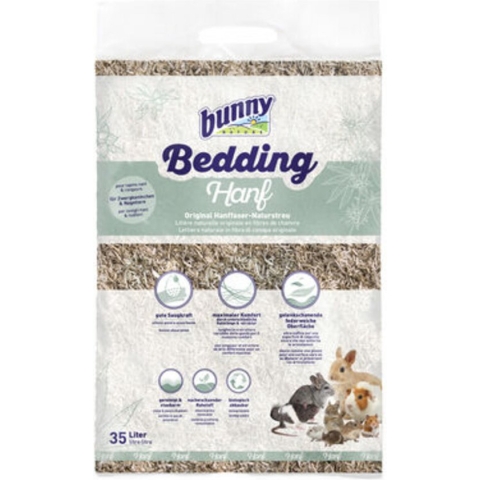 35 ltr Bunny nature bunnybedding hanf hennepvezel