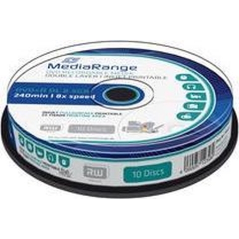 DVD+R MediaRange DL 8.5GB inkjet printable | 10 stuks
